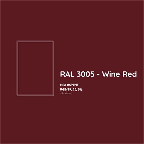 About RAL 3005 Wine Red Color Color Codes Similar Colors And