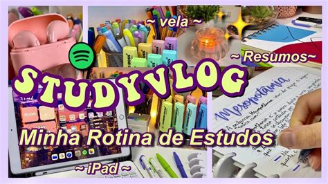 Study Vlog Minha Rotina De Estudos Estudando Para Provas Estilo