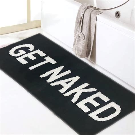 Amazon Zeeinx Get Naked Runner Black Cute Bathroom Rugs Long Get Naked Rug Funny Bathroom