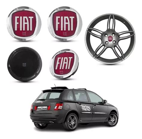 Jogo 4 Calotinhas Fiat Stilo Miolo 49mm Roda Liga Leve Parcelamento