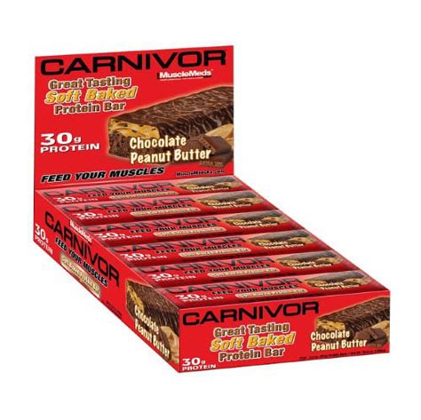 Musclemeds Carnivor Soft Baked Protein Bar Chocolate Peanut Butter 3