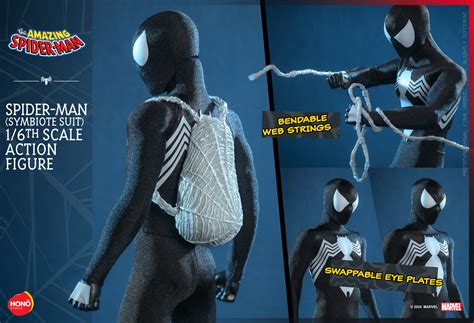 Marvel Comics Symbiote Suit Spider Man Figure by Hot Toys and HONŌ STUDIO The Toyark News
