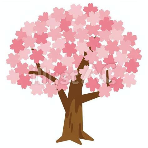 免費矢量 Sakura 08（櫻花樹）