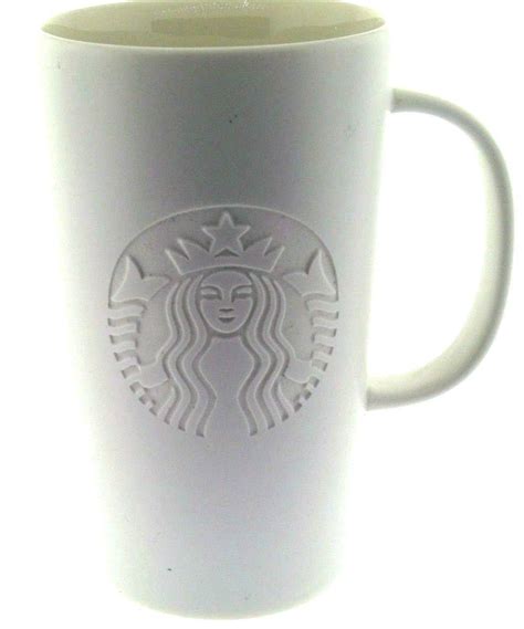 Pair Starbucks Coffee Siren Mermaid Logo Mug Cup Oz Made In