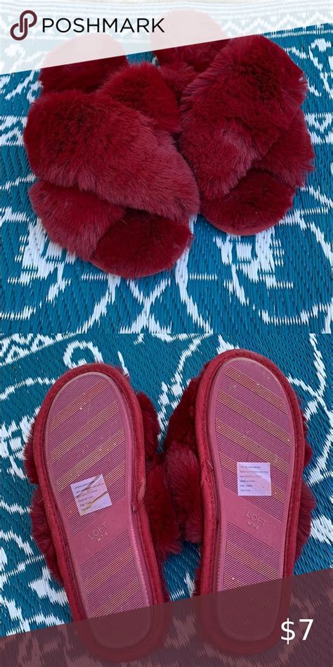 Red Fuzzy Slippers Red Slippers Fuzzy Slippers Slippers