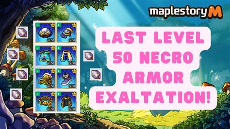 Maplestory M Last Necro Armor Level 50 Exaltation Bonus Outfit