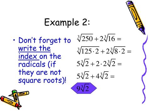 Ppt Adding And Subtracting Radicals Powerpoint Presentation Free