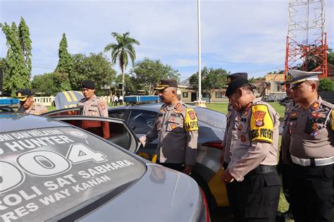 Persiapan Menuju Pemilu Tahun Kapolres Way Kanan Cek Kendaraan