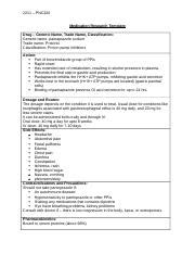 Pantoprazole Docx 2211 PNC320 Medication Research Template Drug