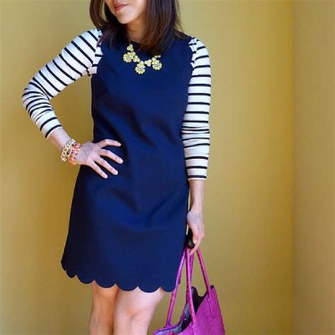 J Crew Dresses Sold J Crew Scalloped Dress Poshmark