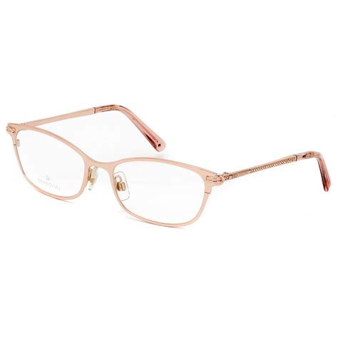 Swarovski Sk5318 Eyeglasses Shiny Rose Gold Clear Lens In Metallic Lyst