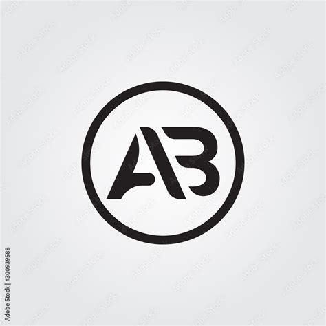 AB letter Type Logo Design. AB Logo vector Template. Creative ab logo ...