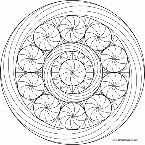 Geometric Kaleidoscope Coloring Pages Coloring Pages