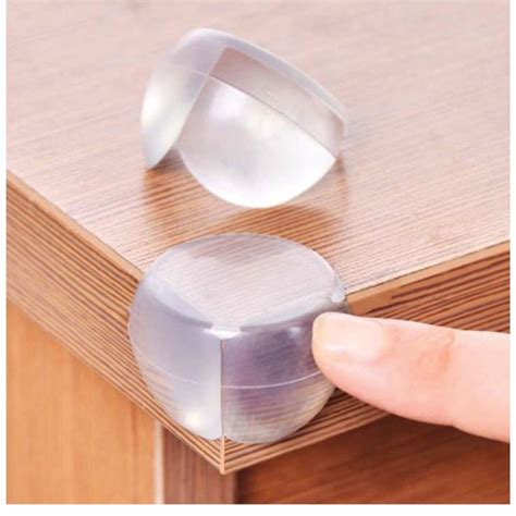 Set 4 Protectii Pentru Colturi Rotund Silicon Transparent 25x35mm