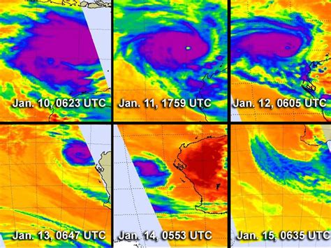 NASA satellites see Cyclone Narelle torn apart