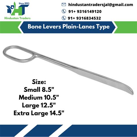 Stainless Steel Lanes Bone Lever Plain For Orthopaedic At Rs In