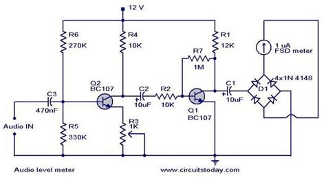 Analog Vu Meter Driver Circuit