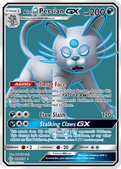 Alolan Persian-GX | Cosmic Eclipse | TCG Card Database | Pokemon.com