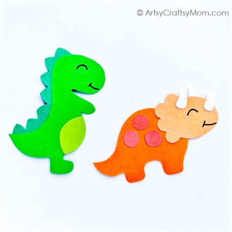 Easy DIY Paper Dinosaur Bookmarks for Kids