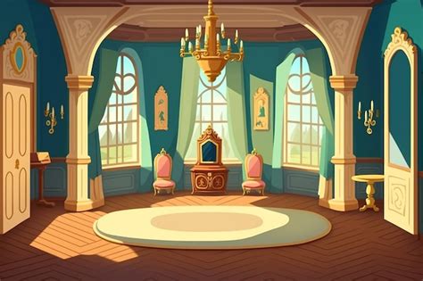 Inside Cartoon Castle Drawing