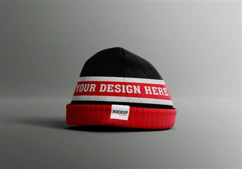 Premium Psd Beanie Mockup Design