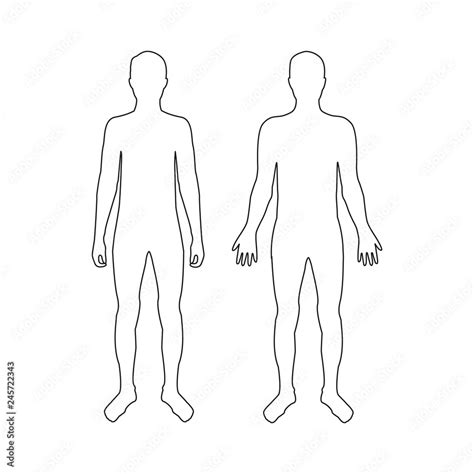 Vector Silhouettes Of Man Stock Vector Adobe Stock