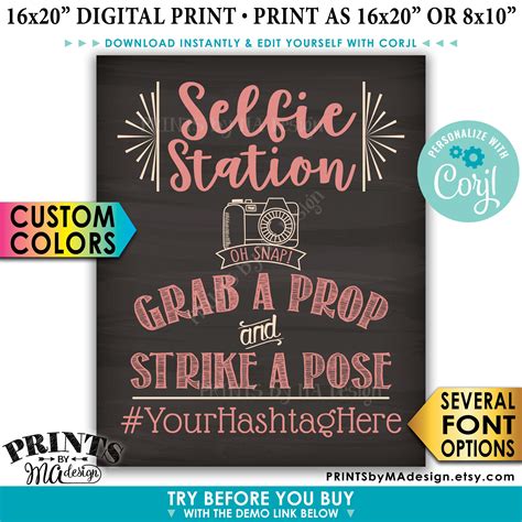 Selfie Station Signs