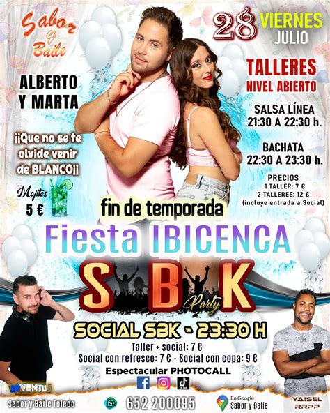 Viernes De Julio Fiesta Ibicenca Fin De Temporada Con Alberto Y