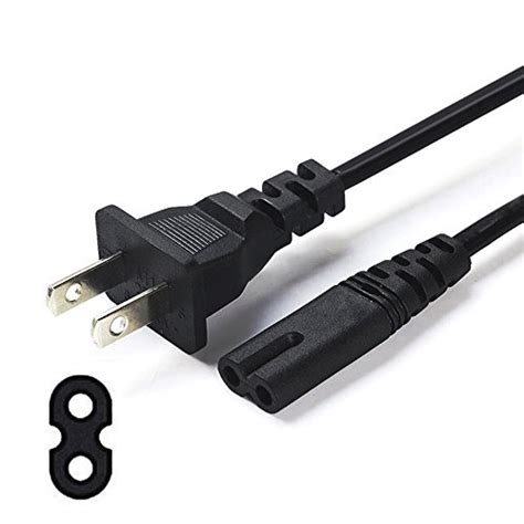 [UL Listed] Xbox One S Power Cord, 6ft 2-slot 18 AWG Power Cord for ...