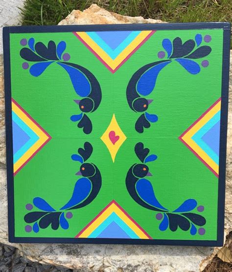 Peacock Inspired Wood Barn Quilt Wood Signs Limited Edition Etsy