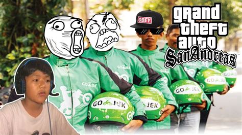 Ucok Jadi Driver Go Jek Grand Theft Auto Indonesia Lucu Dyom