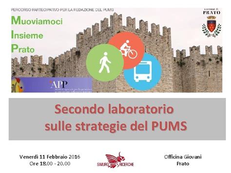 Primo Laboratorio Sulle Strategie Del Pums Secondo Laboratorio