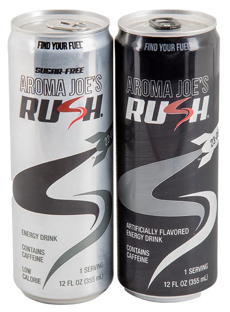 AJ S Rush Energy Drink 12oz Can Aroma Joe S