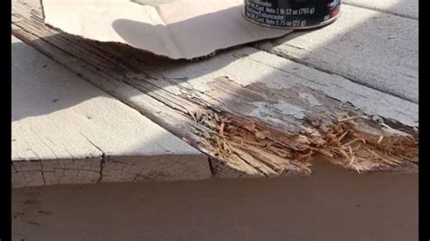 Rotten Wood Deck Repair with Bondo