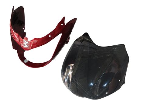 Head Light Visor Mask Bajaj Xcd Red Flame Indian Bikes Spares