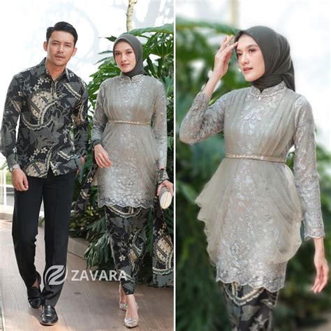 Jual Kebaya Wisuda Couple Modern Kebaya Madina Set Tunik Lamaran