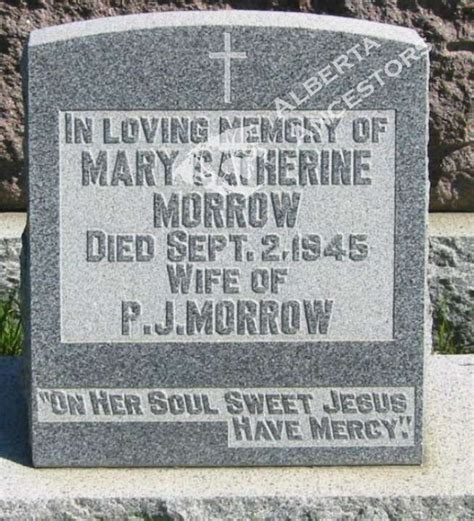 Mary Catherine Morrow Discover Alberta Ancestors