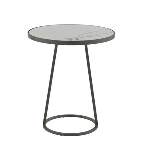 Mesa gueridon contemporânea CIRCLES CINNA em aço laqueado em