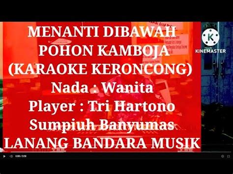 MENANTI DIBAWAH POHON KAMBOJA KARAOKE KERONCONG NADA WANITA TRI