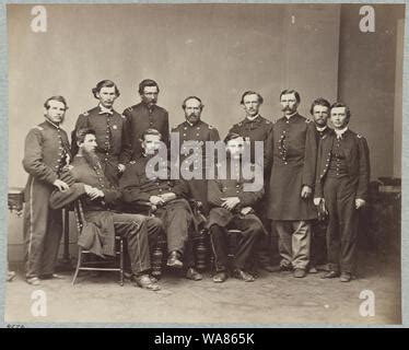 Bvt Brig Gen Daniel Dustin And Staff Civil War Photographs 1861