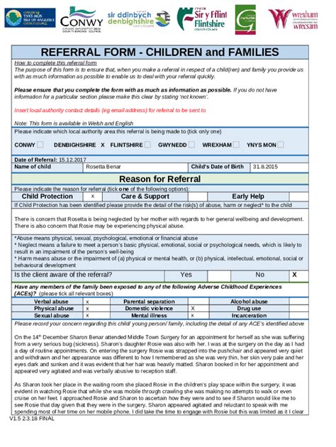 Completing The Joint Safeguarding Referral Doc Template Pdffiller