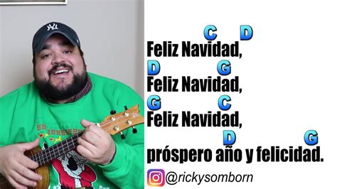 FELIZ NAVIDAD UKULELE COVER PLAY ALONG With CHORDS YouTube