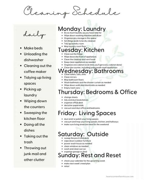 A Simple Weekly Cleaning Schedule To Make Your Home Sparkle