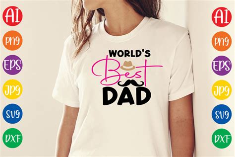 Worlds Best Dad SVG Design Graphic By SVG Boss Creative Fabrica