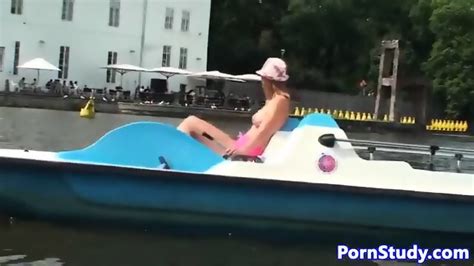 Public Nude Fetish Eurobabe Rides Waterbike