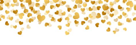 Golden Hearts Background