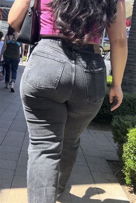 Short And Sexy Latina With A Huge Ass In Tight Jeans OC Tight Jeans