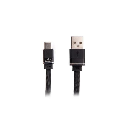 Кабель плоский Cablexpert Usb 20 A Usb Type C 24А 1м Черный Ccpb