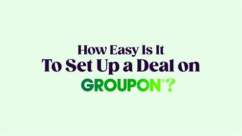 How Easy Is It To Set Up A Deal On Groupon Youtube