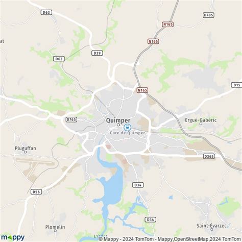 Plan Quimper Carte De Quimper 29000 Et Infos Pratiques